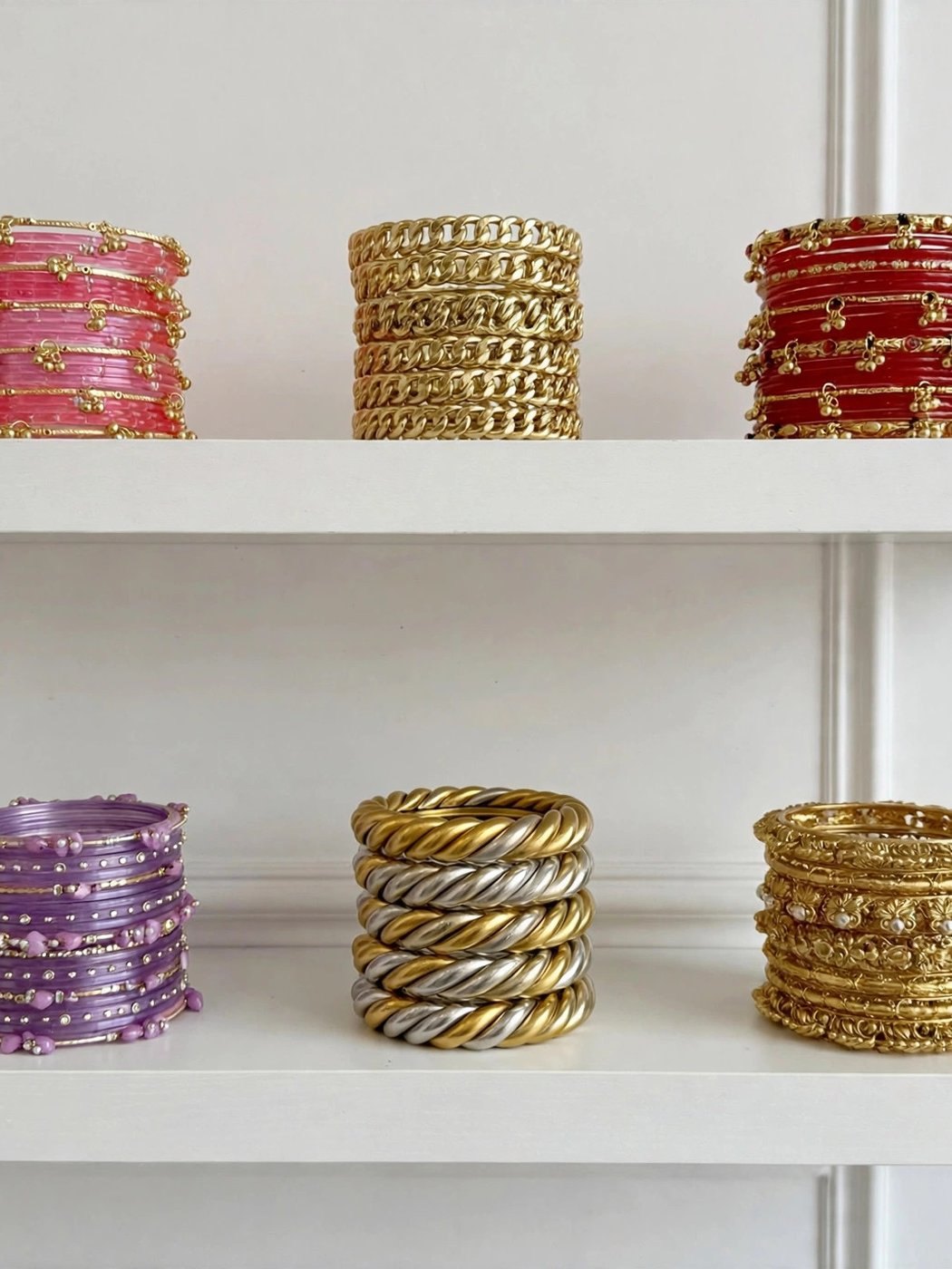 Colorful bangles at Loveleen Sari Palace