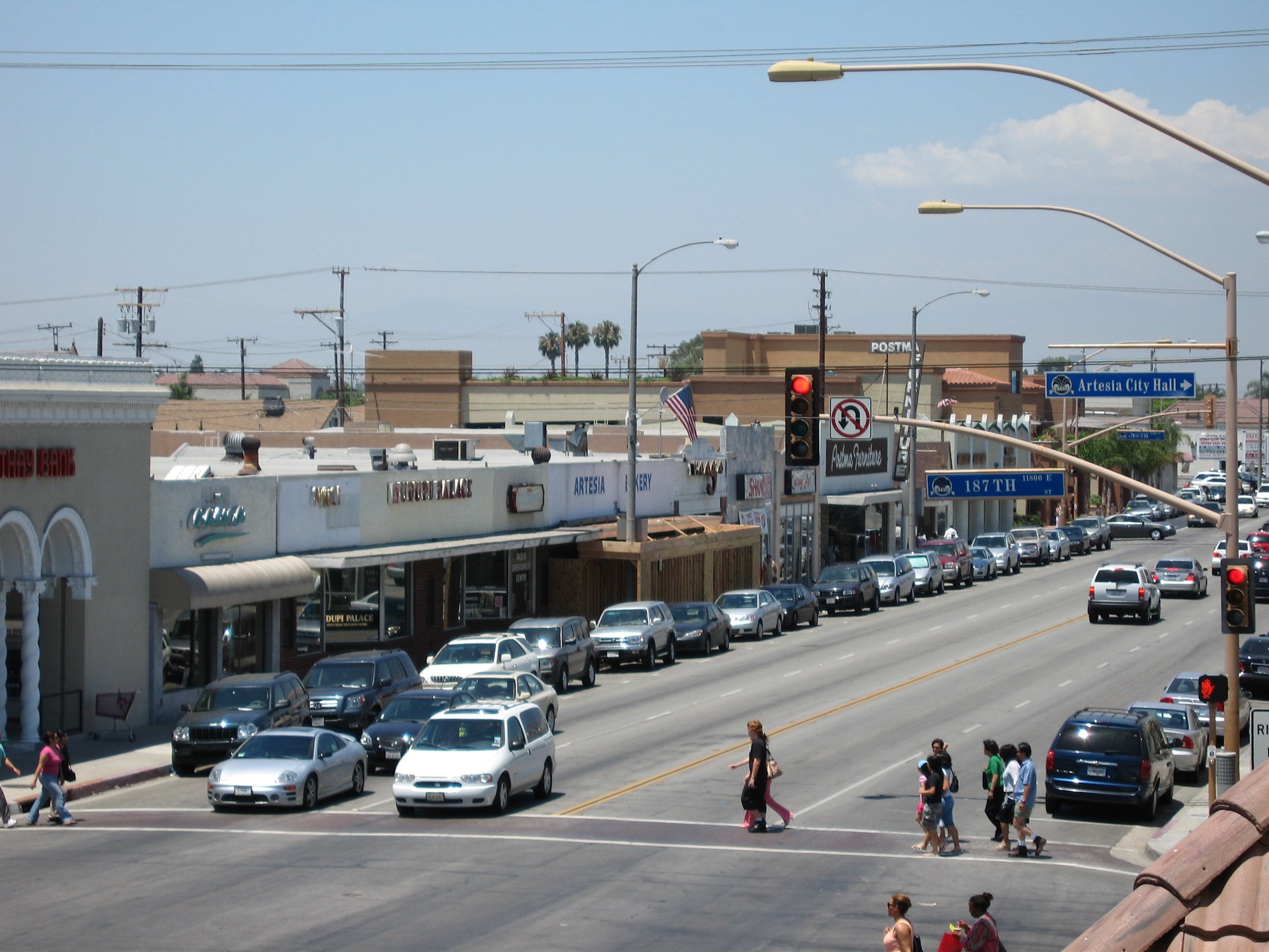 An Artesia streetscape; A.J. Padelford Park is in North Artesia